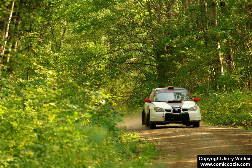 Jason Cook / Maggie Tu Subaru WRX on SS17, Anchor-Mattson II.