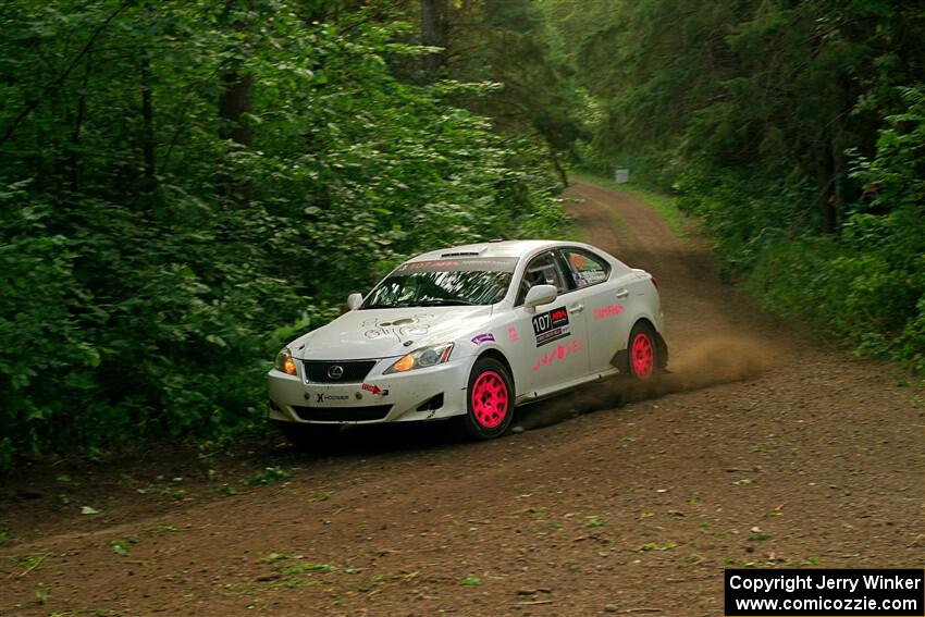 Richo Healey / Michelle Miller Lexus IS250 on SS18, Otterkill III.