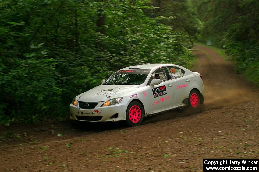 Richo Healey / Michelle Miller Lexus IS250 on SS18, Otterkill III.
