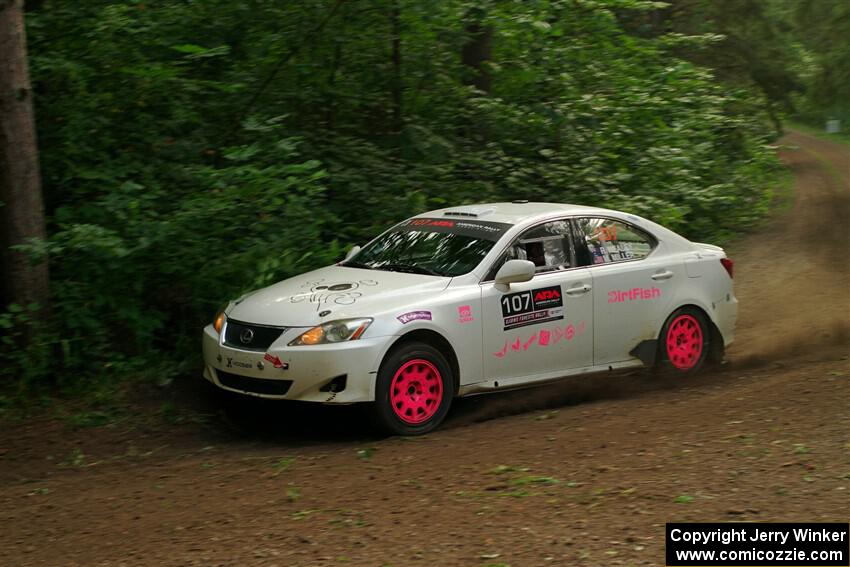Richo Healey / Michelle Miller Lexus IS250 on SS18, Otterkill III.