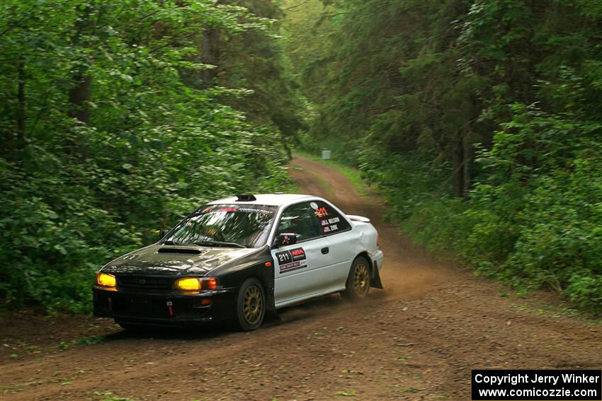 Jack Nelson / Isaac Zink Subaru Impreza on SS18, Otterkill III.