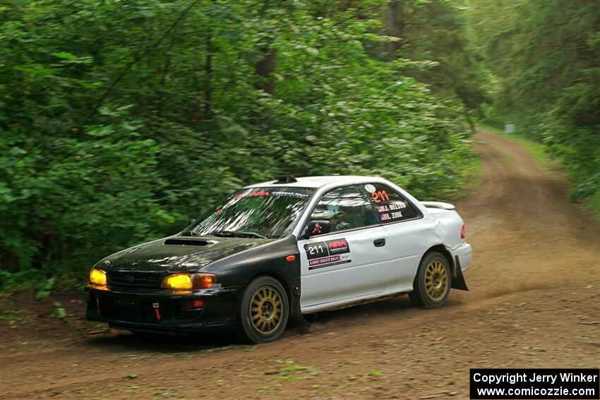 Jack Nelson / Isaac Zink Subaru Impreza on SS18, Otterkill III.