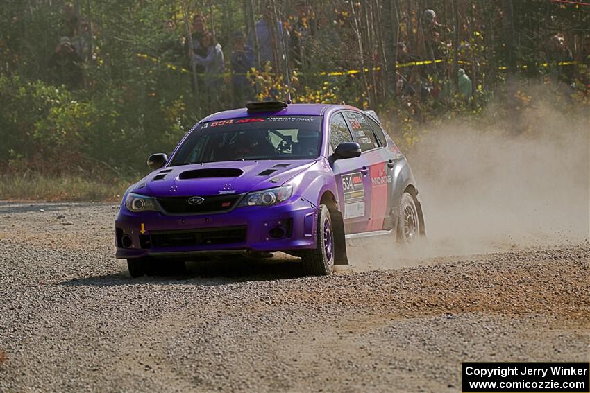 Silas Himes / Aleut Hatfield Subaru WRX STi on SS1, Al's Playground I.