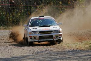 Andrew Williamson / Julia Stewart Subaru Impreza on SS1, Al's Playground I.