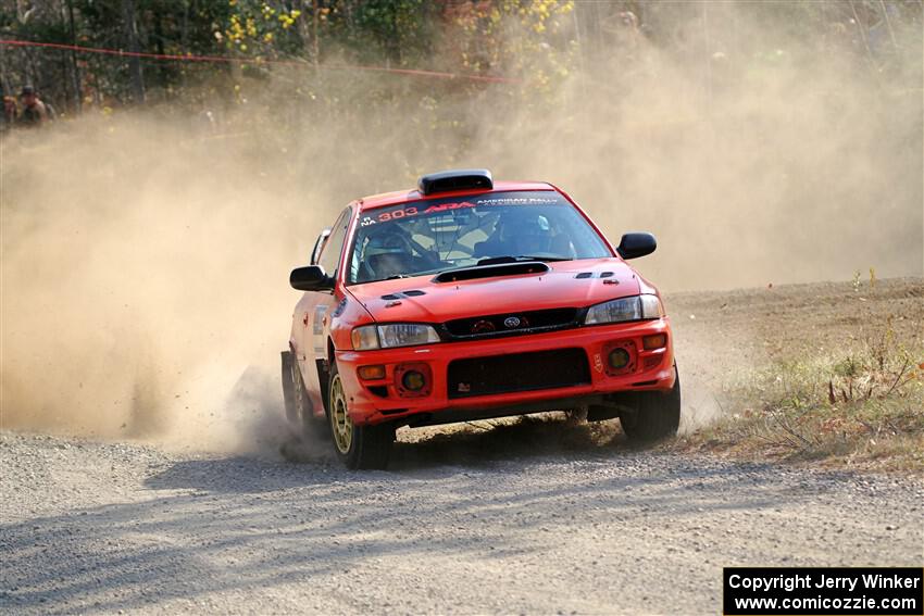 Travis Mattonen / Anikka Nykanen Subaru Impreza on SS1, Al's Playground I.