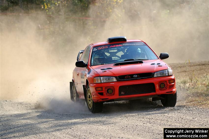 Travis Mattonen / Anikka Nykanen Subaru Impreza on SS1, Al's Playground I.