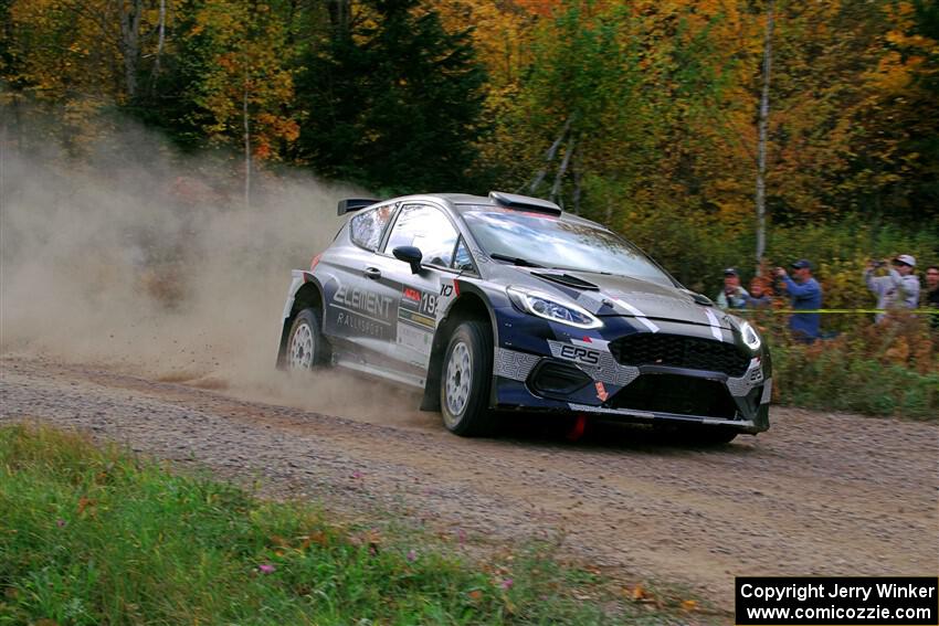 Javier Olivares / K.J. Miller Ford Fiesta Rally2 on SS5, Far Point I.