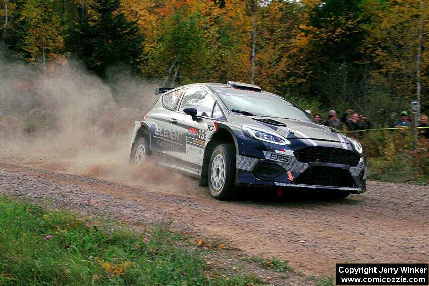 Javier Olivares / K.J. Miller Ford Fiesta Rally2 on SS5, Far Point I.