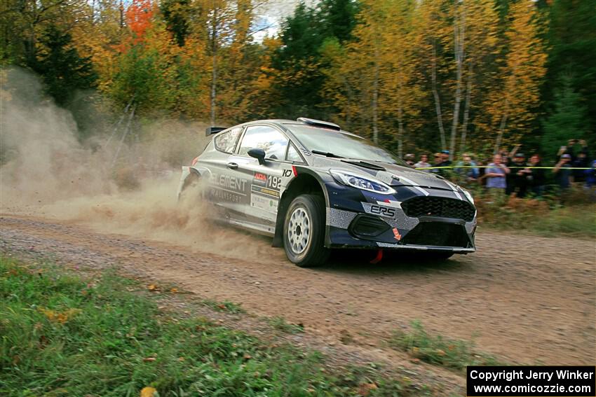 Javier Olivares / K.J. Miller Ford Fiesta Rally2 on SS5, Far Point I.