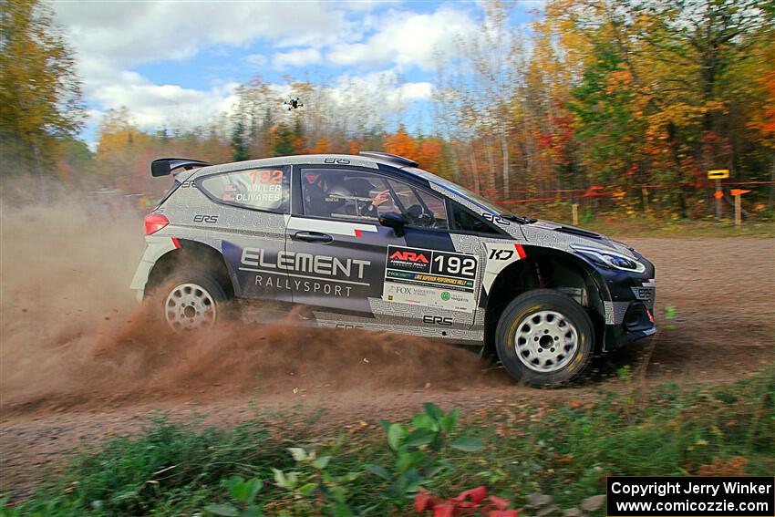 Javier Olivares / K.J. Miller Ford Fiesta Rally2 on SS5, Far Point I.