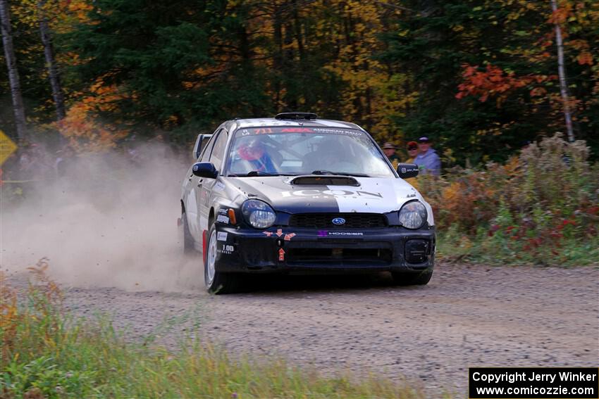 John Farrow / Michael Farrow Subaru WRX on SS5, Far Point I.