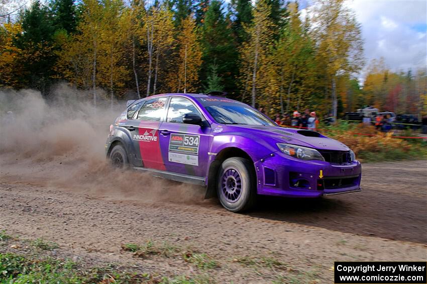 Silas Himes / Aleut Hatfield Subaru WRX STi on SS5, Far Point I.