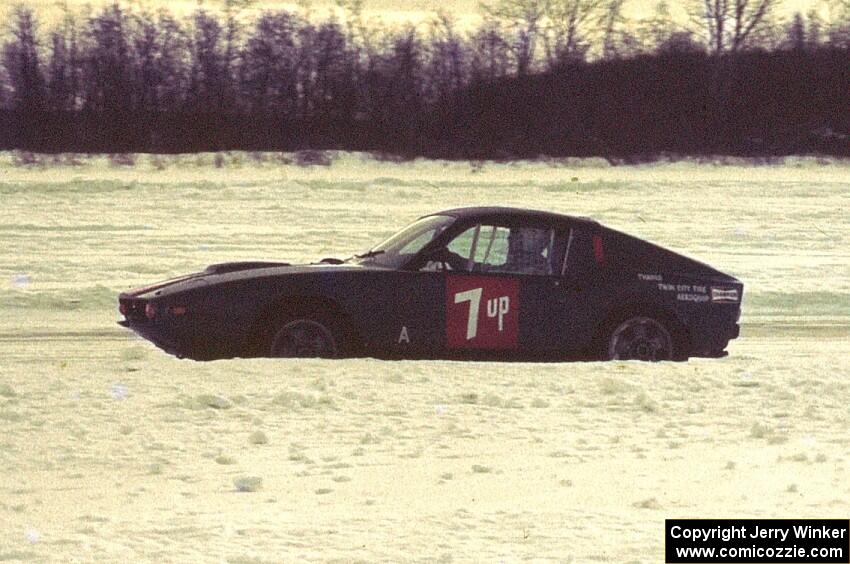 Bob Youngdahl, Jr.'s SAAB Sonett III ran in the showroom stock race.