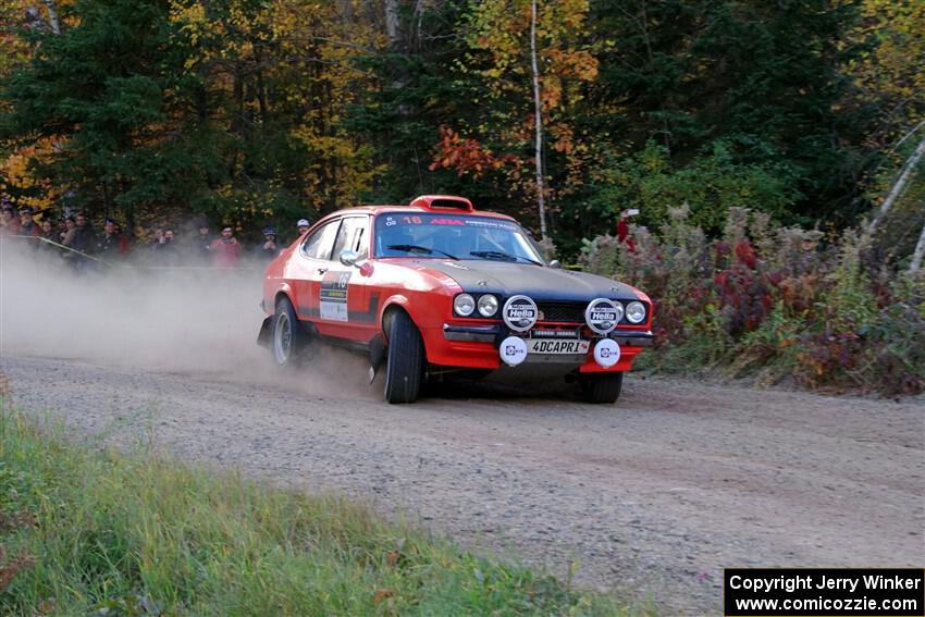 Mike Hurst / Randall Short Ford Capri on SS5, Far Point I.