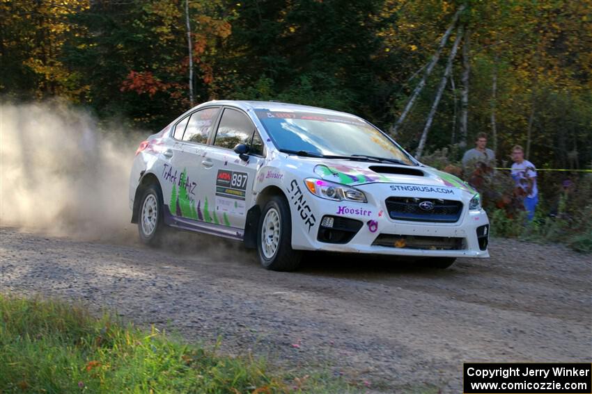 Jamey Randall / Andrew Rausch Subaru WRX on SS5, Far Point I.