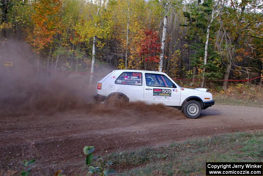 Josh Nykanen / Charlotte Himes VW GTI on SS5, Far Point I.