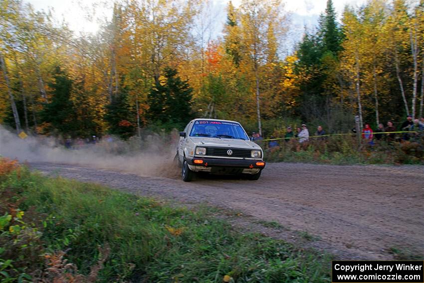 Adam VanDamme / Andrew Herron VW Golf on SS5, Far Point I.