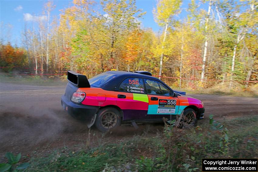 Colin Gleason / Tom Addison Subaru Impreza 2.5RS on SS5, Far Point I.