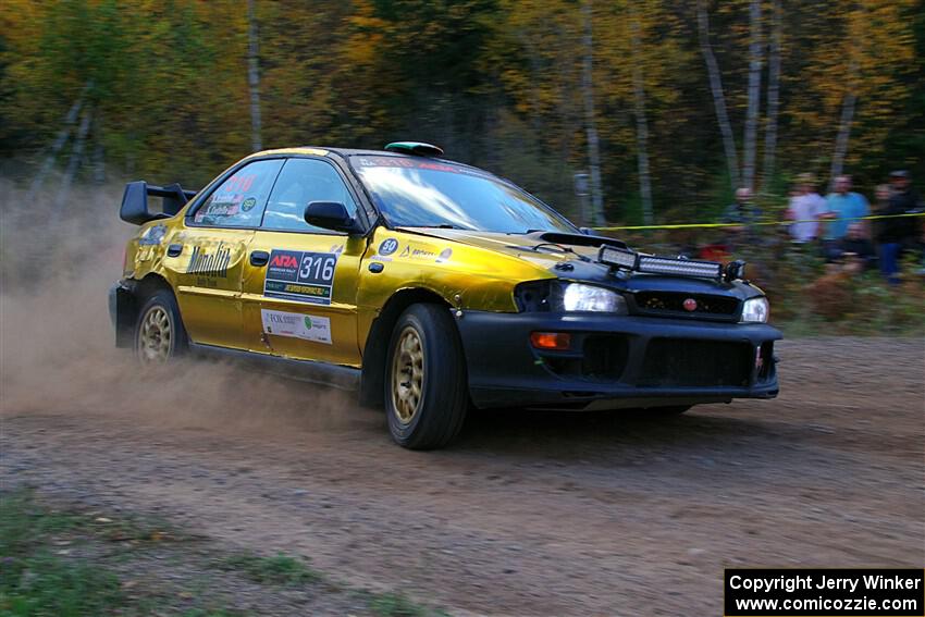 Sean Costello / Steve Blomquist-Scanlan Subaru Impreza 2.5RS on SS5, Far Point I.