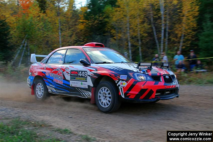 Andrew Layton / Joe Layton Subaru Impreza on SS5, Far Point I.