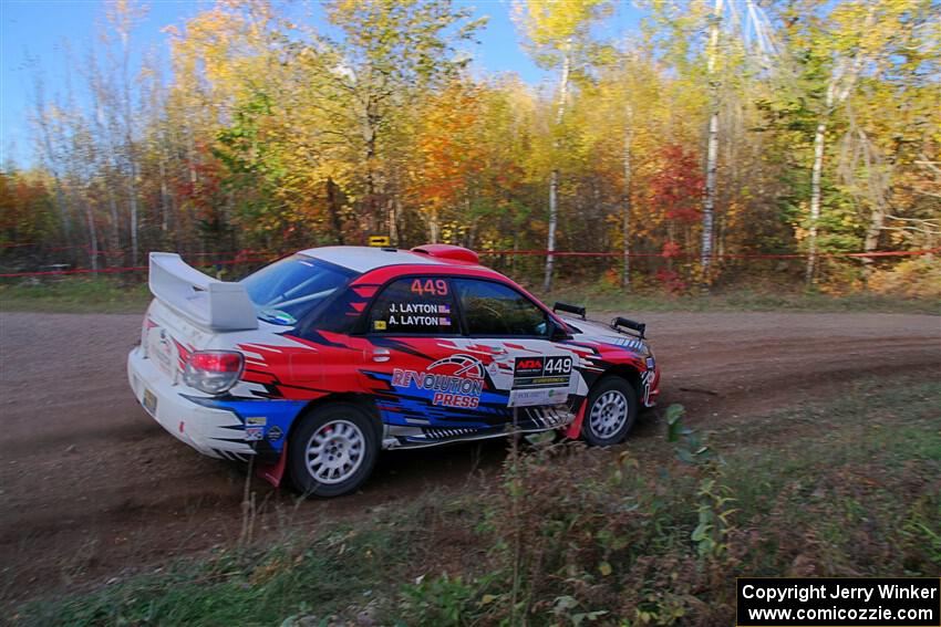 Andrew Layton / Joe Layton Subaru Impreza on SS5, Far Point I.