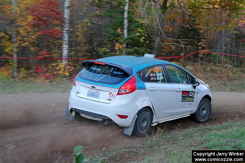 Gary Klein / Morgan Engle Ford Fiesta R2 on SS5, Far Point I.