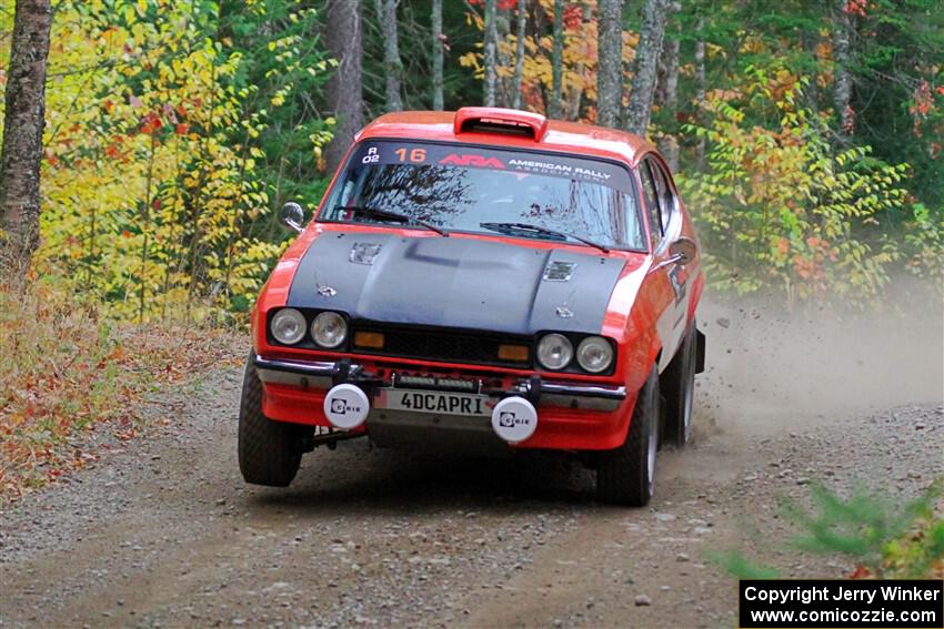 Mike Hurst / Randall Short Ford Capri on SS10, Al's Playground II.