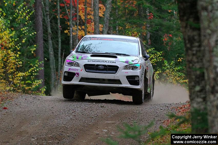 Jamey Randall / Andrew Rausch Subaru WRX on SS10, Al's Playground II.