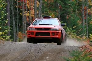 Travis Mattonen / Anikka Nykanen Subaru Impreza on SS10, Al's Playground II.