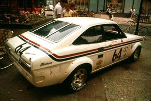 Jerry Orr's GT-4 Datsun 1200 on display on the Nicollet Mall days before the races.