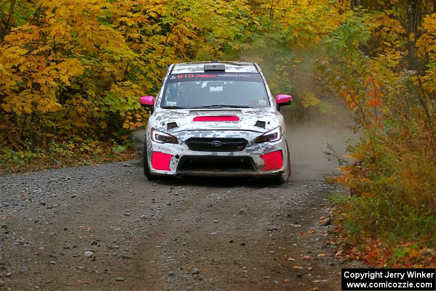 Brad Hayosh / Neil Moser Subaru WRX STi on SS13, Trouble I.