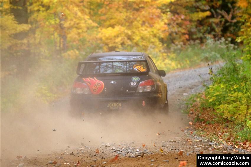 Sam Jacques / Kyle Cooper Subaru Impreza on SS15, Double Trouble.