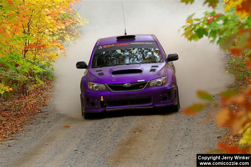 Silas Himes / Aleut Hatfield Subaru WRX STi on SS15, Double Trouble.