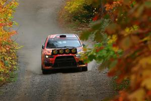 Sumit Panjabi / Zack Goldstein Mitsubishi Lancer Evo X on SS15, Double Trouble.