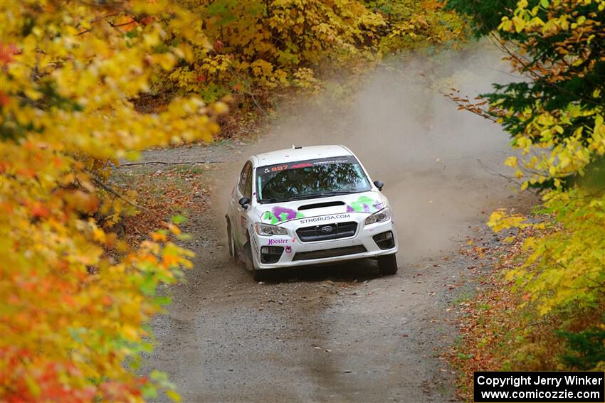 Jamey Randall / Andrew Rausch Subaru WRX on SS15, Double Trouble.