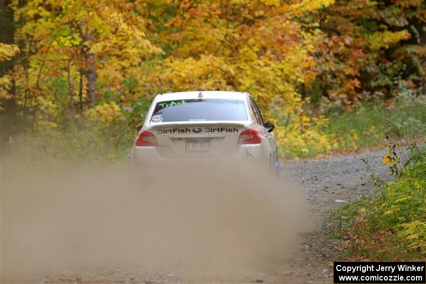 Jamey Randall / Andrew Rausch Subaru WRX on SS15, Double Trouble.
