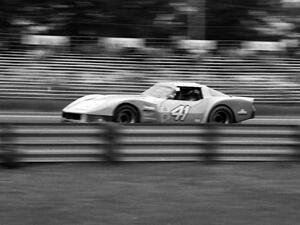 Bill Craine's Chevy Corvette led two laps.