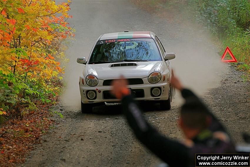 Ivo Draganov / Vladimir Yanev Subaru WRX Wagon on SS15, Double Trouble.