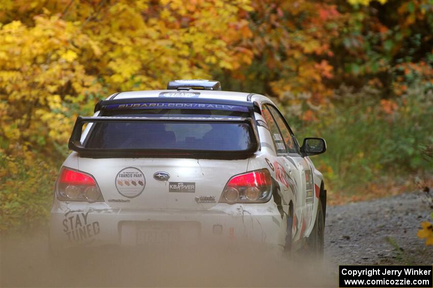 Scott Crouch / Elizabeth Crouch Subaru WRX on SS15, Double Trouble.