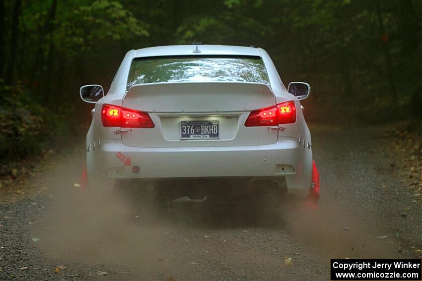 John Barnett / Matt Vaught Lexus IS250 on SS16, Mount Marquette.