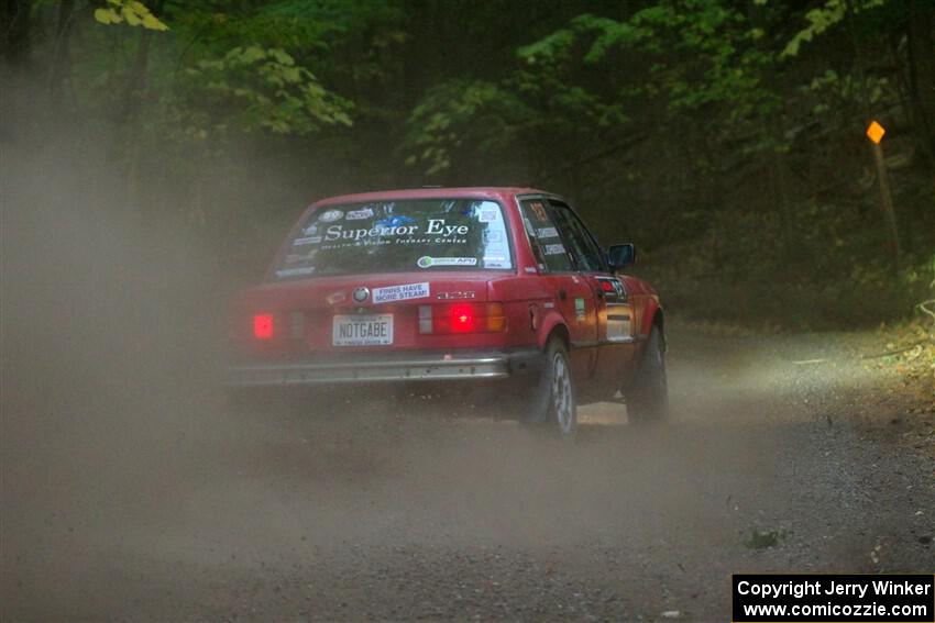 Levi Johnson / Griffin Johnson BMW 325e on SS16, Mount Marquette.