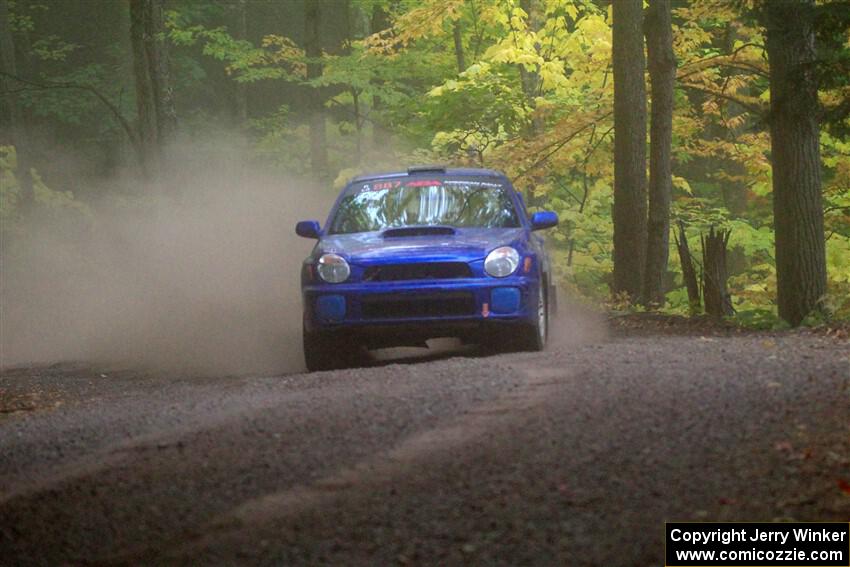 Jimmy Pelizzari / Kate Stevens Subaru WRX on SS16, Mount Marquette.