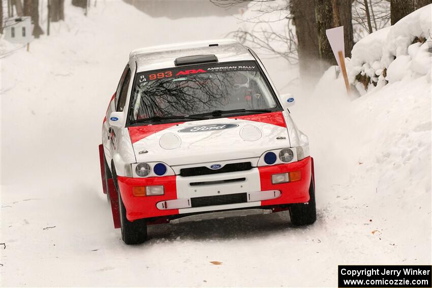 Mike Tirpack / Chris Rotolo Ford Escort Cosworth RS on SS9, Old State-Huff I.