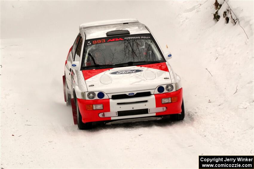 Mike Tirpack / Chris Rotolo Ford Escort Cosworth RS on SS9, Old State-Huff I.