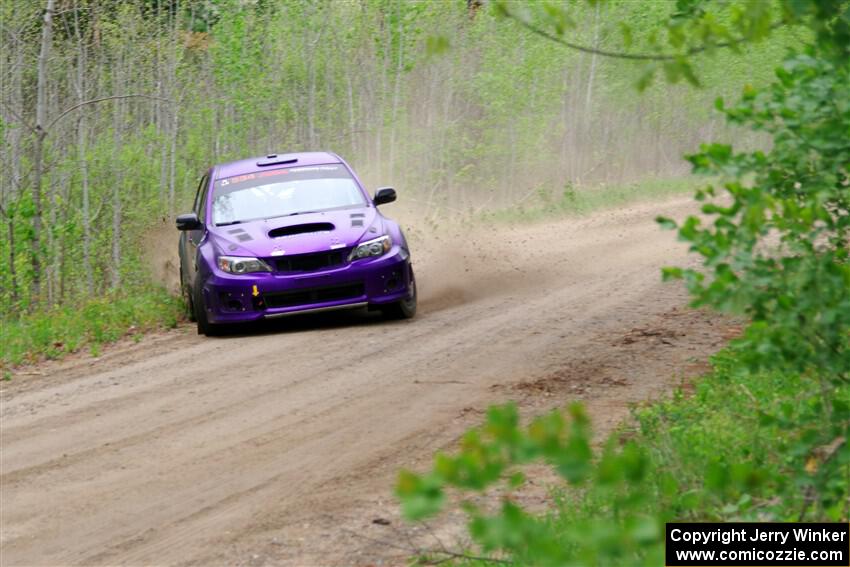 Silas Himes / Aleut Hatfield Subaru WRX STi on SS2, Kabekona I.