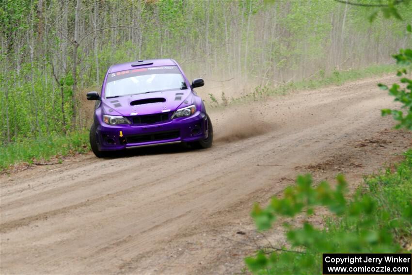 Silas Himes / Aleut Hatfield Subaru WRX STi on SS2, Kabekona I.