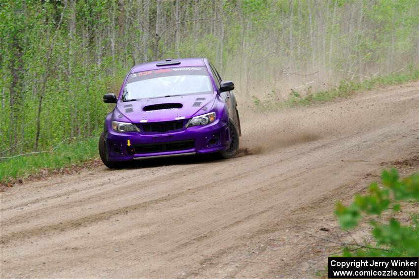 Silas Himes / Aleut Hatfield Subaru WRX STi on SS2, Kabekona I.