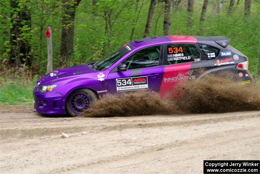 Silas Himes / Aleut Hatfield Subaru WRX STi on SS2, Kabekona I.