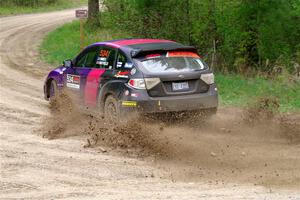 Silas Himes / Aleut Hatfield Subaru WRX STi on SS2, Kabekona I.