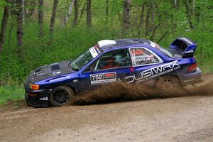 Dusty Peterke / Robert Judge Subaru Impreza on SS2, Kabekona I.
